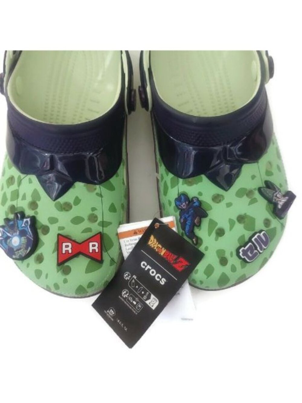 CROCS Dragon Ball Z Cell Classic Clog Mens 7 Womens 9 Sandals Croslite Green NWT - Picture 6 of 12